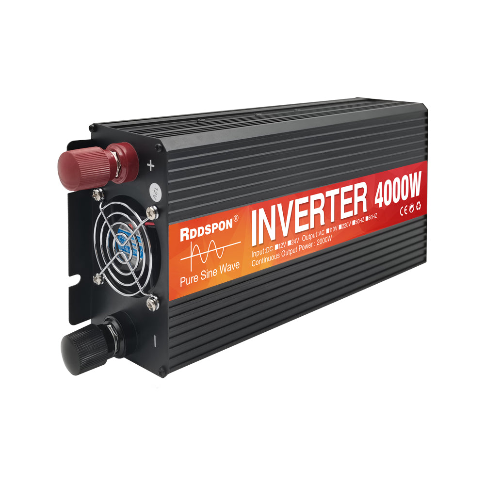 RDDSPON 4000W 3000W Car Inverter Universal Plug LCD Display Screen Solar Inverter